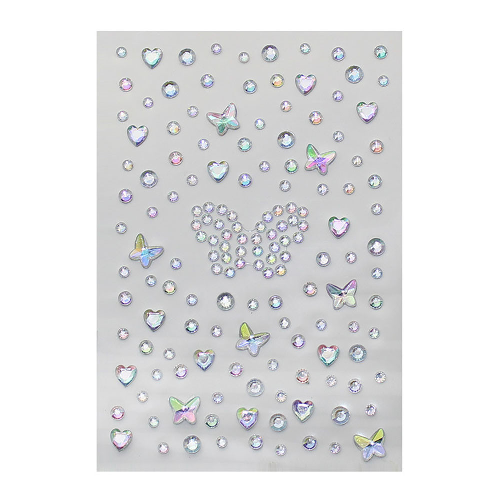 Facial Rhinestone Sticker 3D Face Mix Size Fairy Beauty Colorful ...