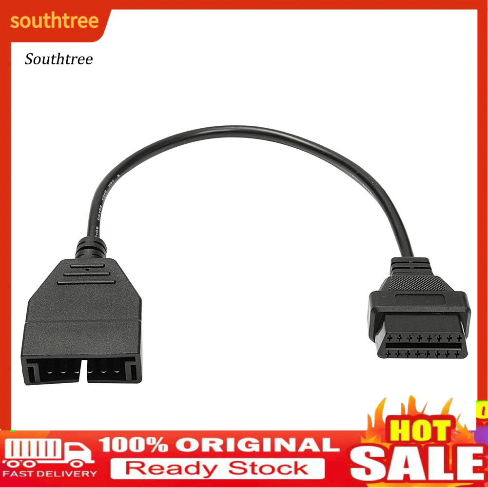 SOU_ Diagnostic Scanner 12 Pin OBD1 to 16 Pin OBD2 Converter Adapter