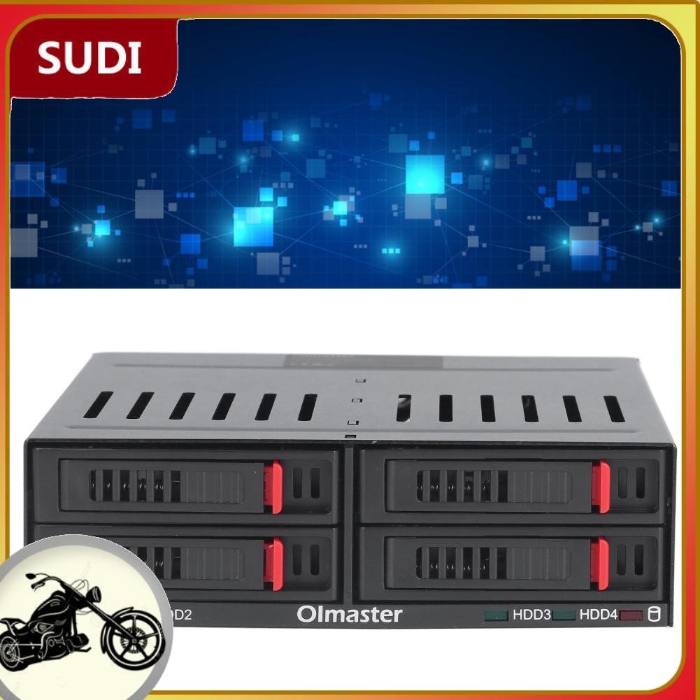 Sudi 4 Bay HDD Cage Plug and Play 3TB 6Gbps Indicator Light Aluminum ...