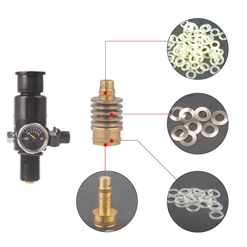 GG+HPA Air Tank Pressure Relief Valve Regulator Rupture Disc O-rings ...