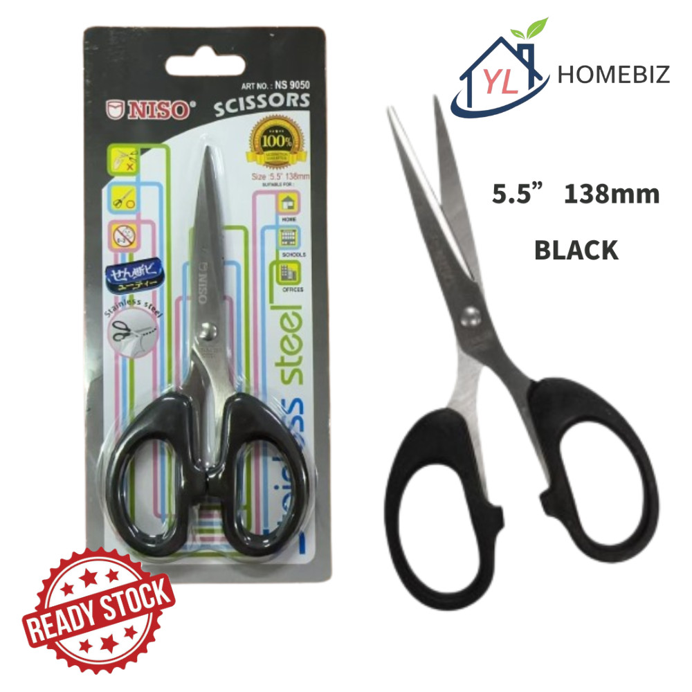 Niso Stainless Steel Scissors / Paper Scissors / School Use Scissors ...