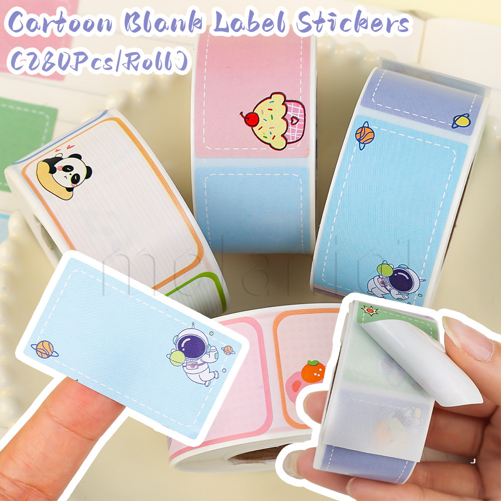 Classification Name Tag Labels - 280Pcs/Roll Cartoon Blank Label ...