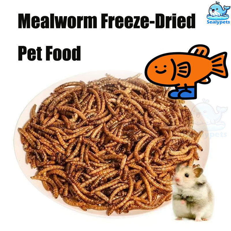 Freeze-dried Mealworm for Fish Reptile Birds Hedgehogs Sugar Gliders ...