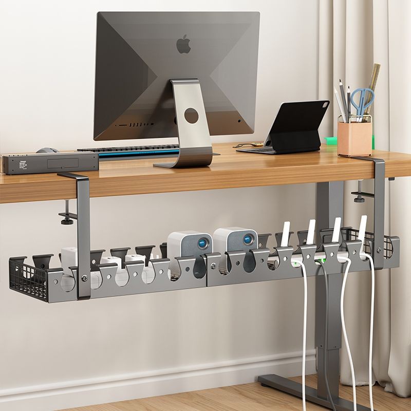 I Under Desk Cable Organizer Perforation Free Computer Under Desk Wire 