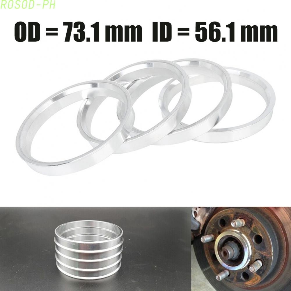 Sturdy Hub Centric Rings Aluminum 73 1mm to 56 1mm for Wheel Centering ...