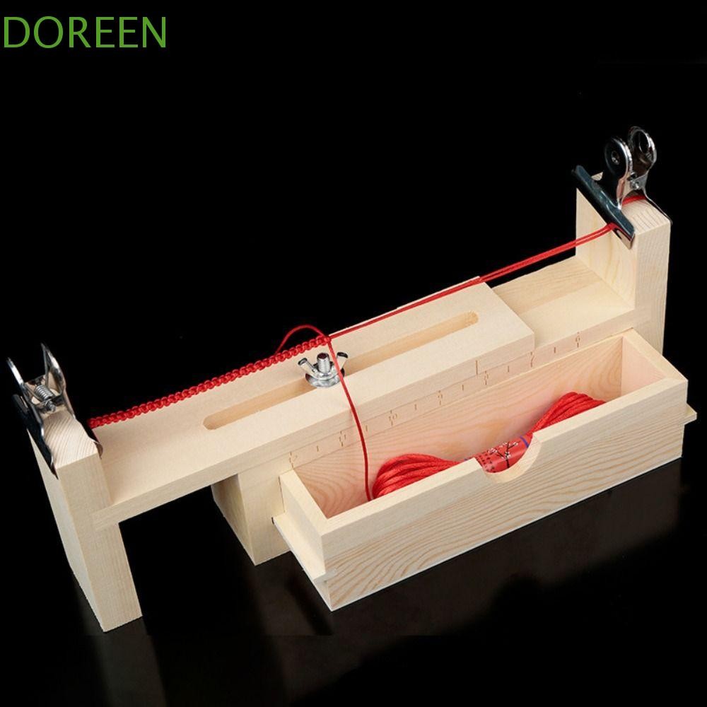 DOREEN Rope Braiding Tool Handcraft Wooden Jigs Workbench Rope Weaving ...