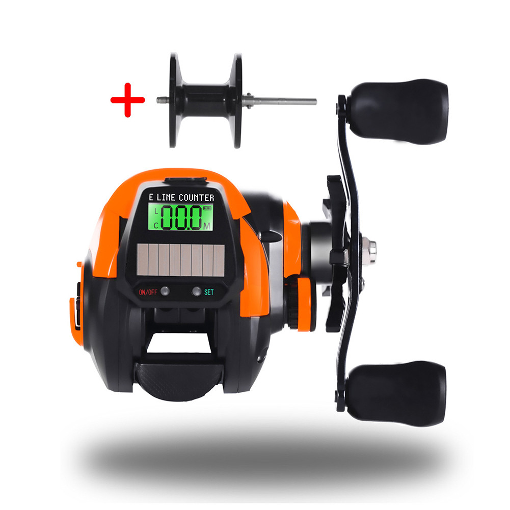 Solar Fishing Baitcasting Reel, Double Spool, Accurate Line Counter ...