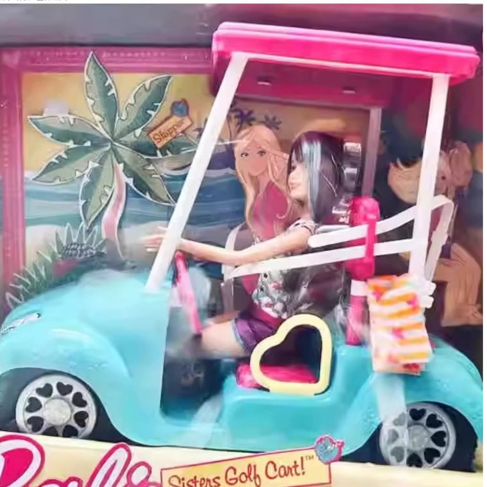 Barbie Genuine Gift Box barbie barbie X4926 barbie Sisters Golf Car ...