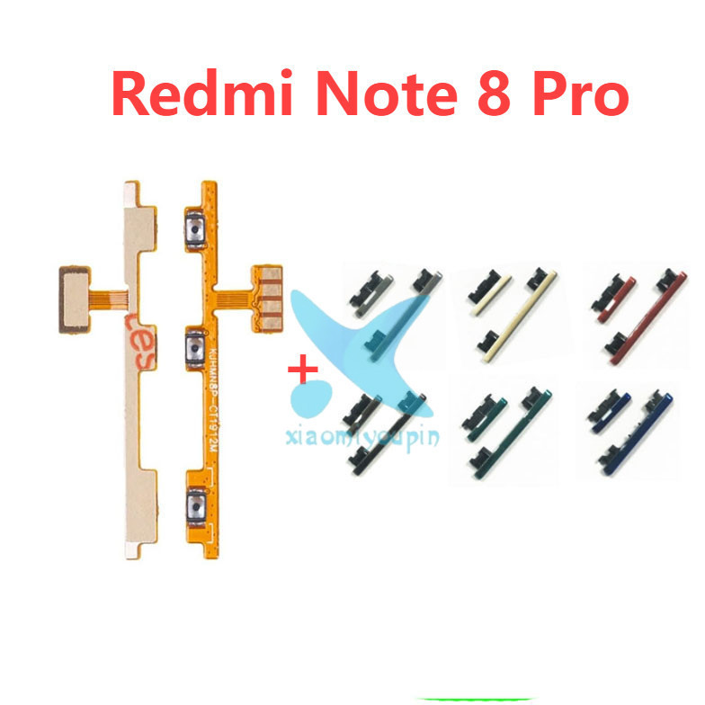 Power Volume Button For Xiaomi Redmi Note 8 Pro Volume On Off Side ...