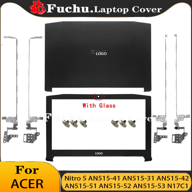 Black LCD Back Cover With Hinges For Acer Nitro 5 (an515-41, An515-42, An515-53, N17C1) – Open Box-1042789