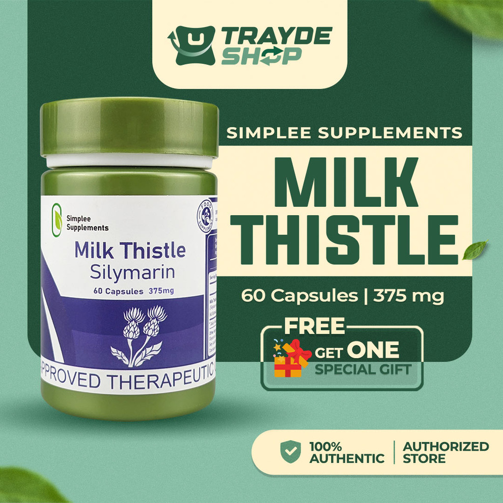 Simplee Milk Thistle – 375mg | 60 Capsules – Supports Liver Function ...
