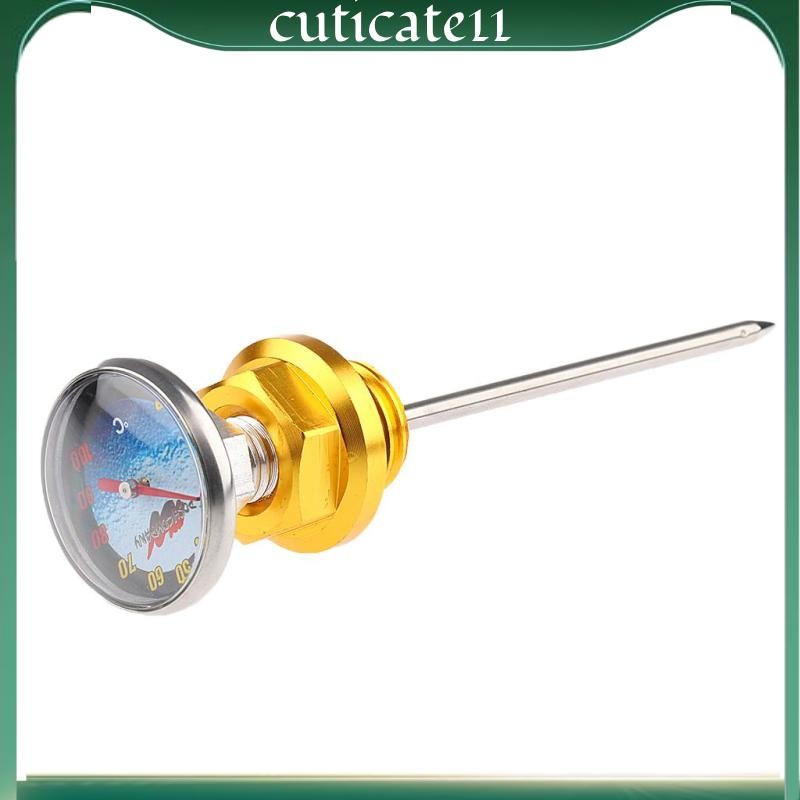 [cuticate11] Motorcycle Oil Fuel Tank Dipstick Temp Gauge for 110cc