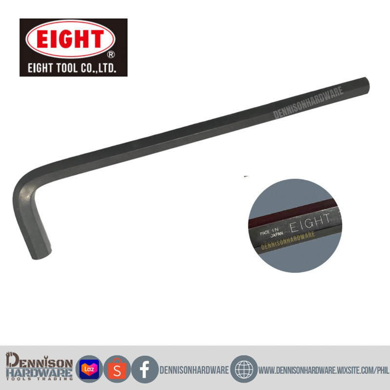 Eight Japan Extra long arm hex key wrench large sizes | Shopee Philippines