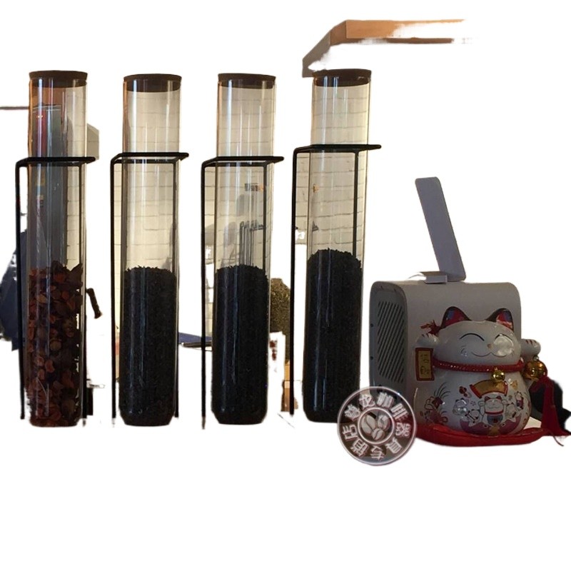 Xi cha glass test tube emperor tea glass display stand coffee bean tea ...