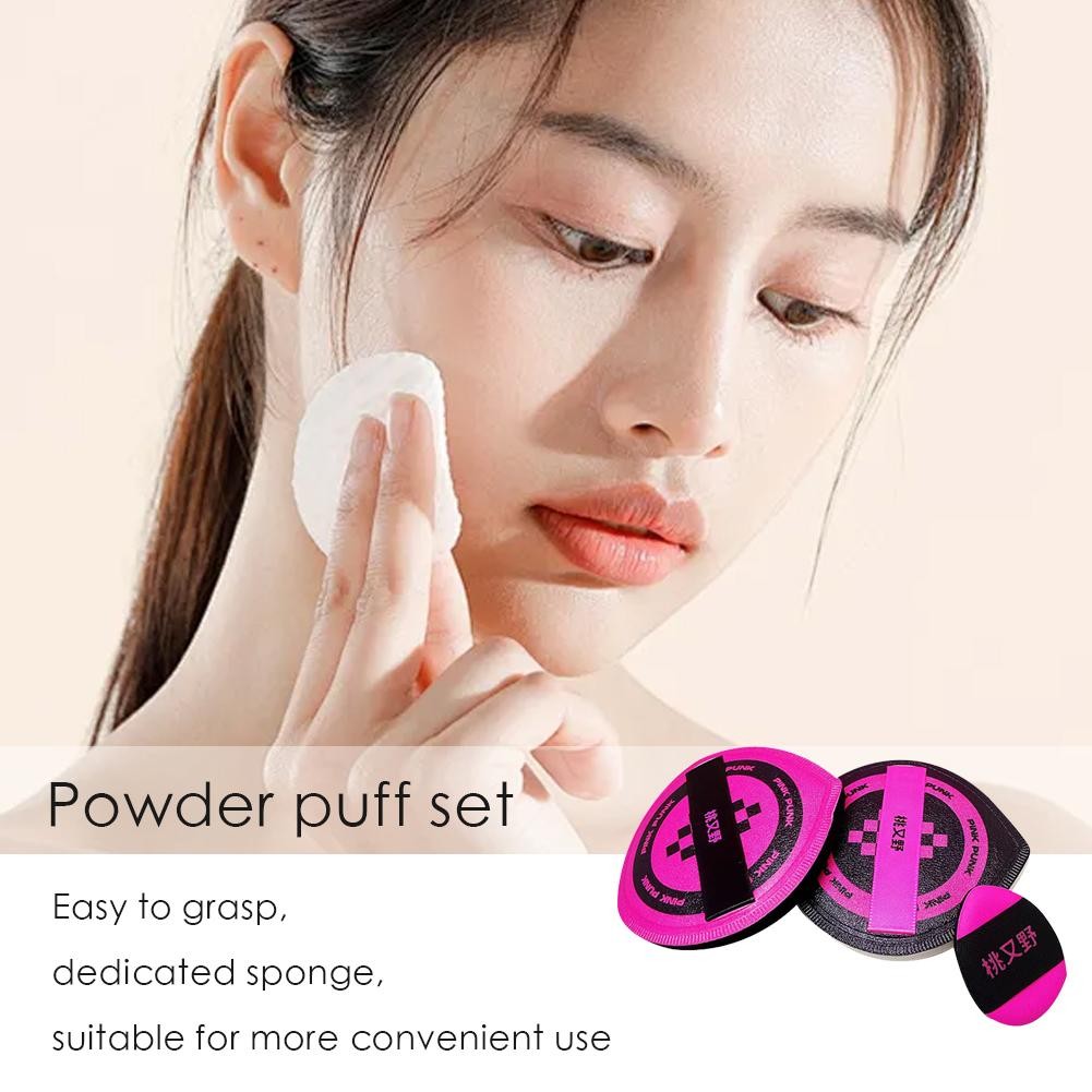 3-piece Set Powder Puff Set Liquid Foundation Special Flocking Thumb ...