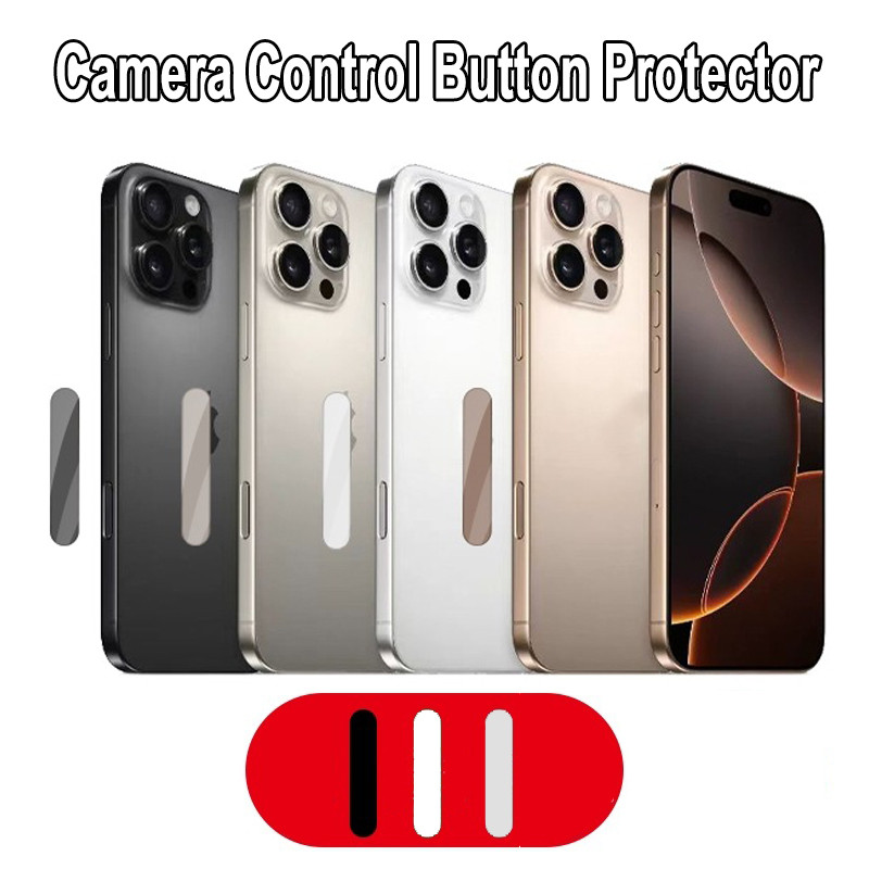 Tempered Glass Camera Control Button Sticker Compatible for iPhone 16
