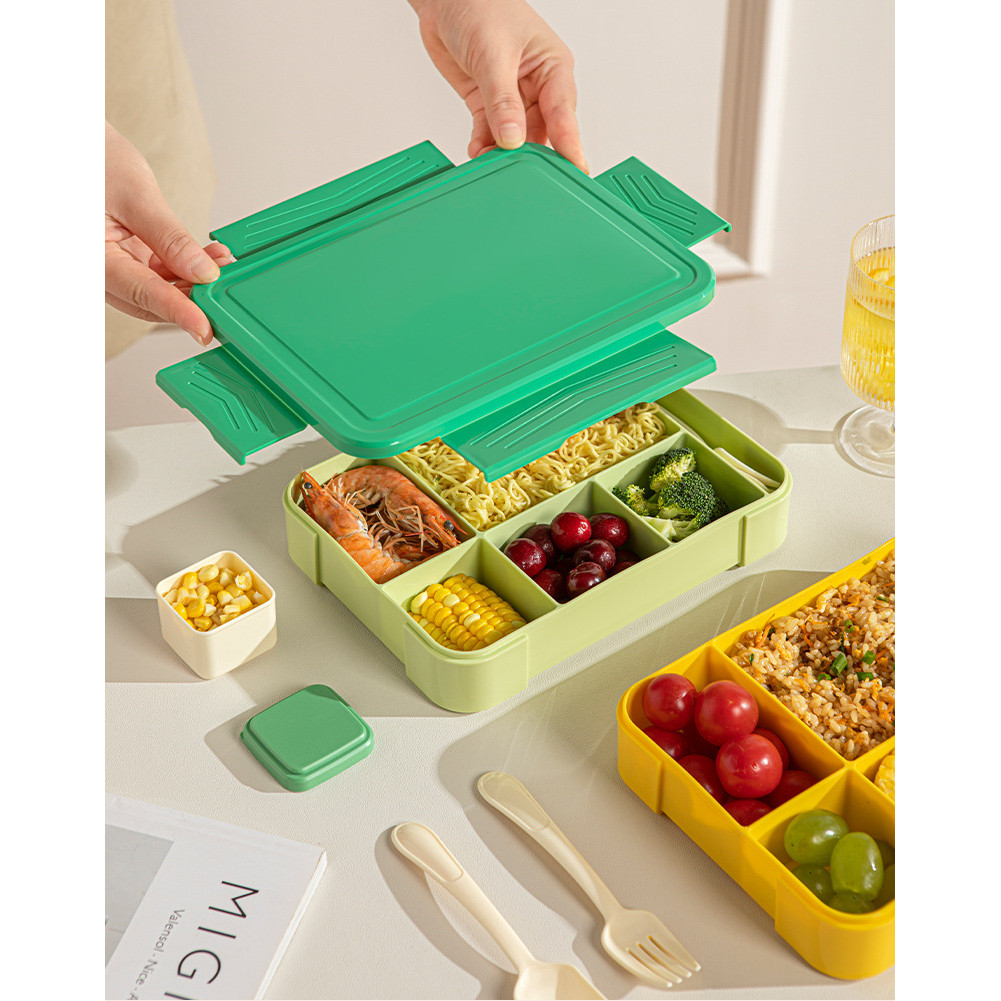 Japanese Lunch Box Bento Box Student MultiLayer Separated Portable