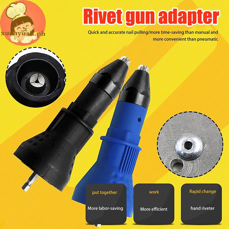 XUAN Electric Rivet Nut Pull Drill Riveter Conversion Adapter For ...