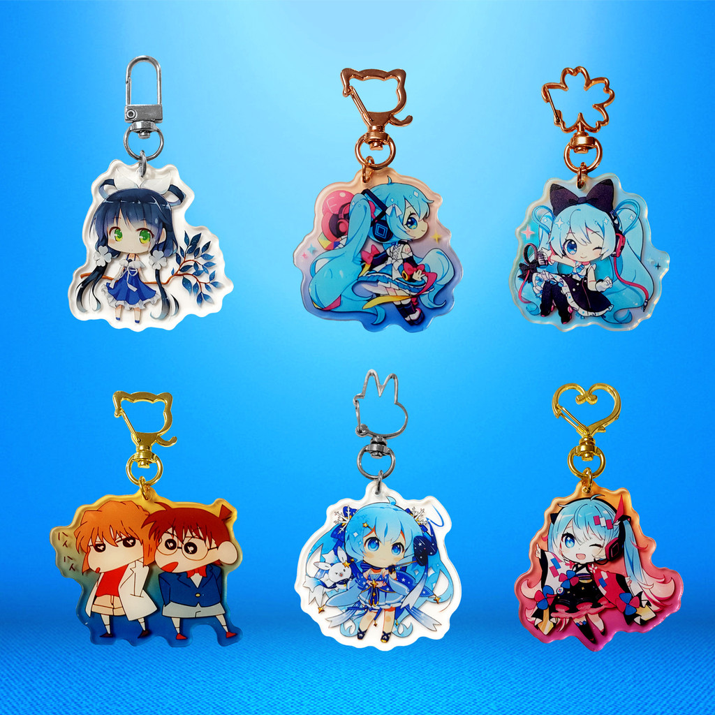 Acrylic Customized Keychain Batch Stand Perforated Color Window ...