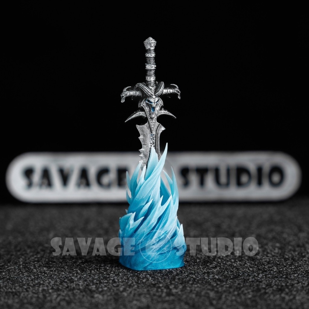 World of Warcraft Translucent Keycaps | Frostmourne Rune Sword Keycaps ...
