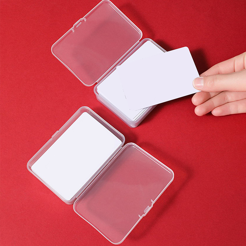 Fbph Storage Box Transparent Plastic Box Card Card Business Card ...