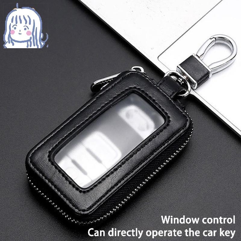 Car Key Bag With Keychain Leather Car Key Case With Metal Hook and ...