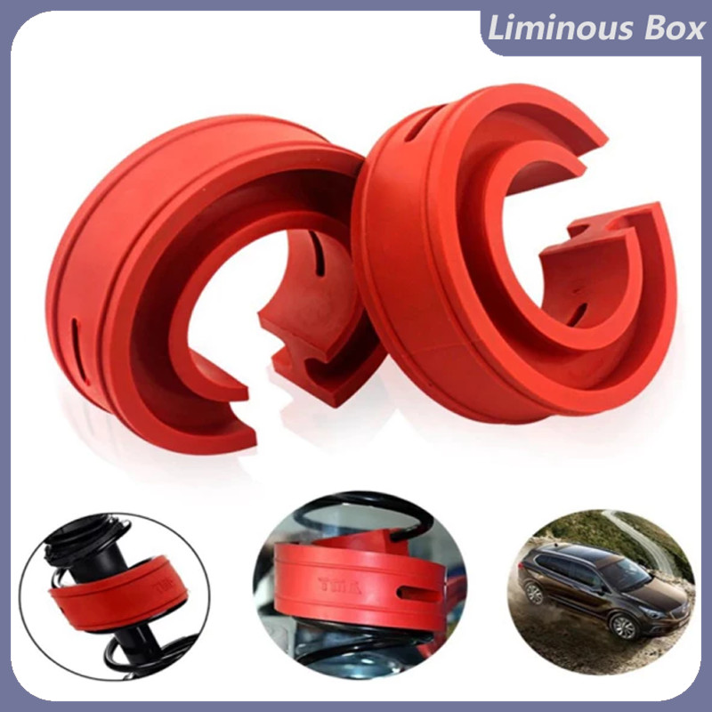 1 Pair Red Automotive Type B Shock Absorber Car Spring Buffer Rubber ...