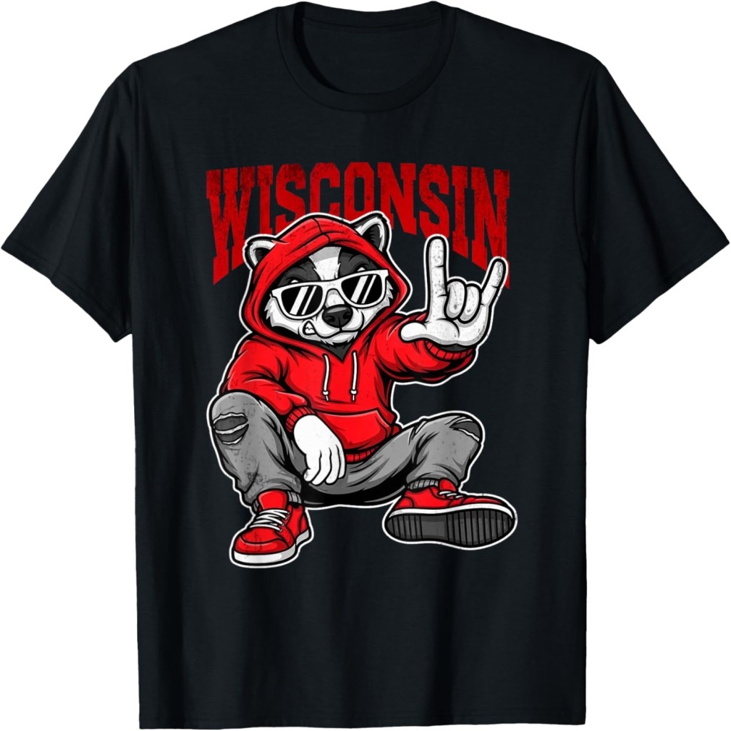 Swag Raccoon Graphic - Urban Wisconsin Animal Outfits T-Shirt | Shopee ...