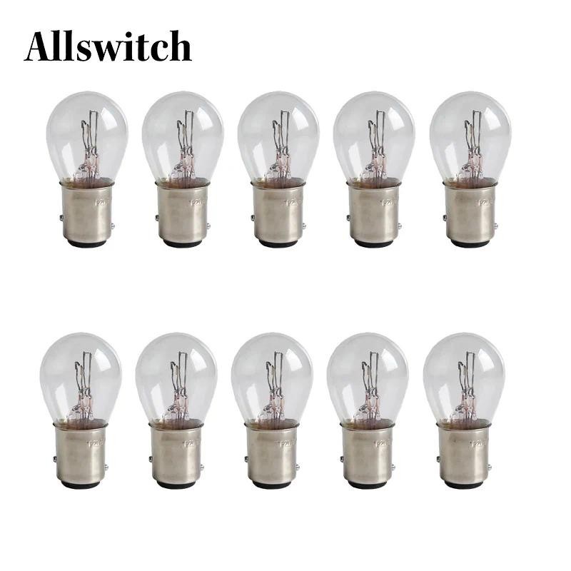 10/5/2Pcs DC12V 380 BAY15D 1157 21/5W Natural White Glass Double ...