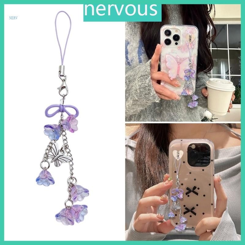 NERV Camera Phone Jewelry Flower Phone Charm Cute Phone Chain Lilys of ...