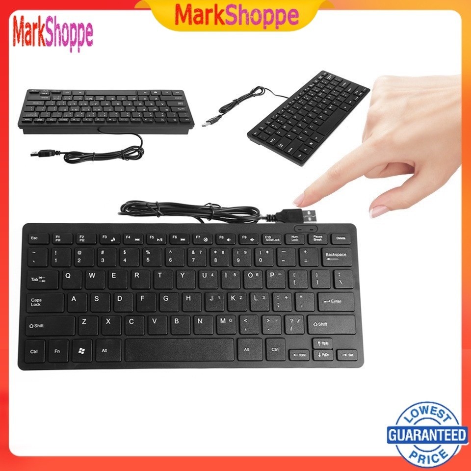 Logitech Wired Multimedia USB Mini Keyboard for PC Laptop | Shopee ...
