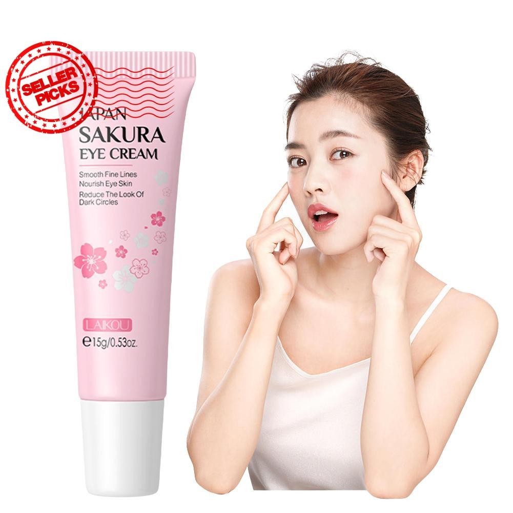 Laikou Sakura Eye Serum Essence Moistruizing Remove Circle Eye Eye ...