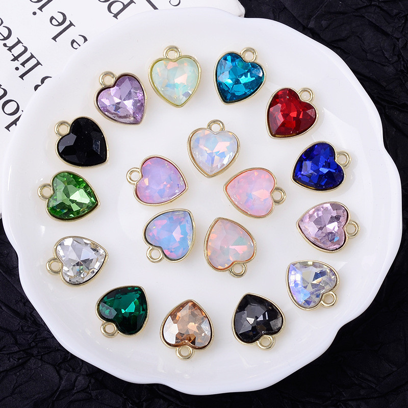 Heart shaped alloy accessory pendant, handmade fashion necklace ...