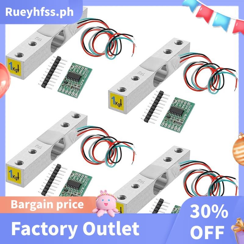 Excellent Digital Load Cell Weight Sensor-4 Sets 1KG Load Cell HX711 AD ...