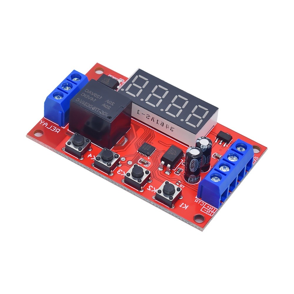 32 kinds of multimode delay time relay 5/12/24V digital display pulse