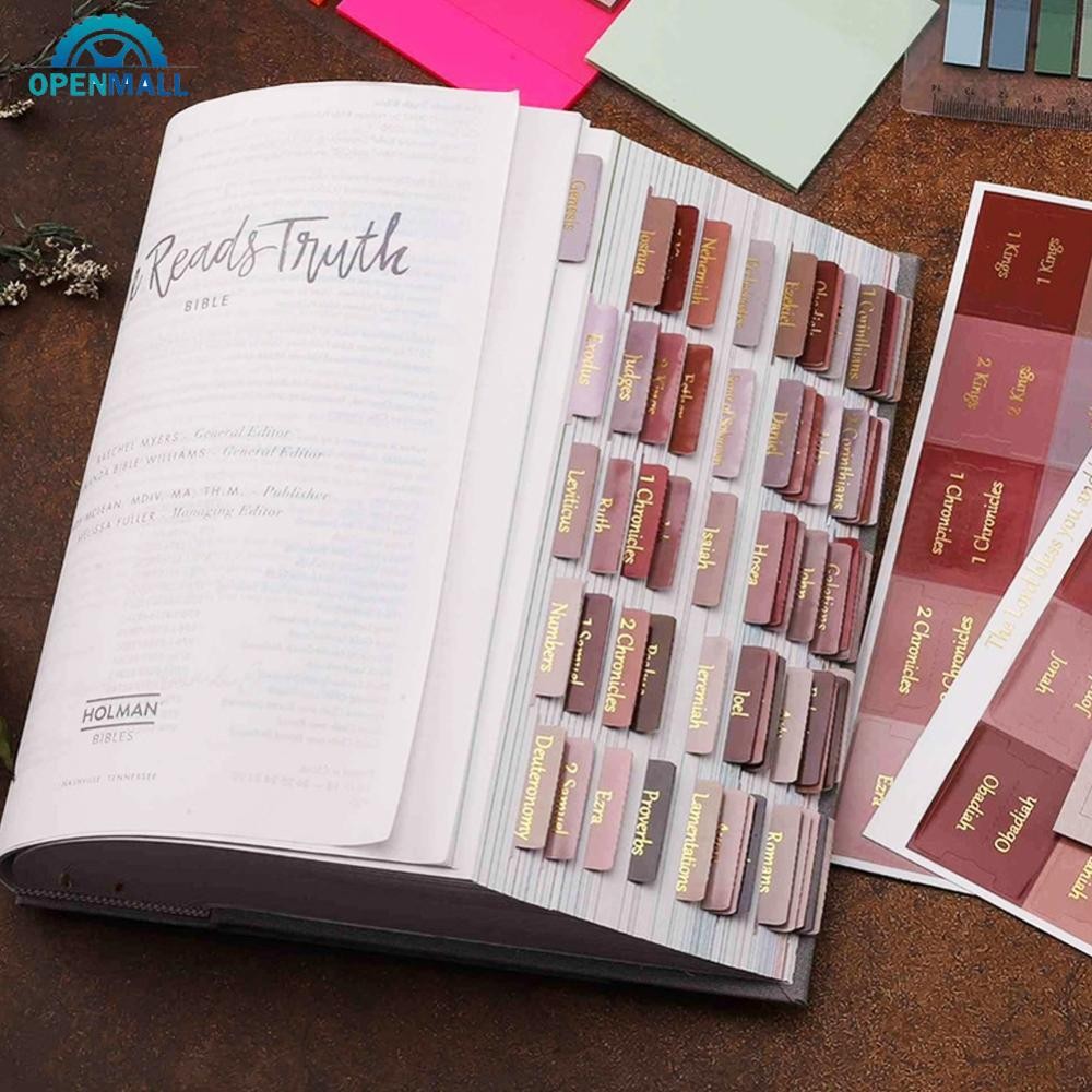 OPENMALL 5/6 Sheets Bible Index Label Sticker Self-adhesive Paper Tabs ...