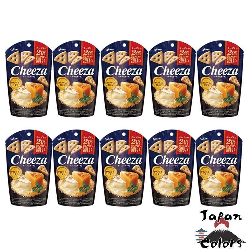 Ezaki Glico Raw Cheese Chiza (Camembert Style) Snack Delicacy 36g × 10 ...