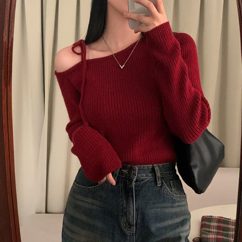 Melbourne Korean Slanted Shoulder T-shirt main image 0