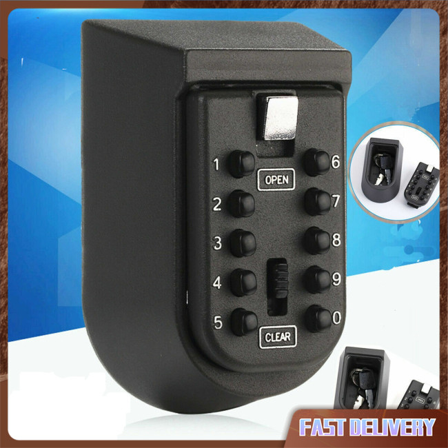 Key Lock Safe Box Outdoor Storage Box With Code Weatherproof Aluminum