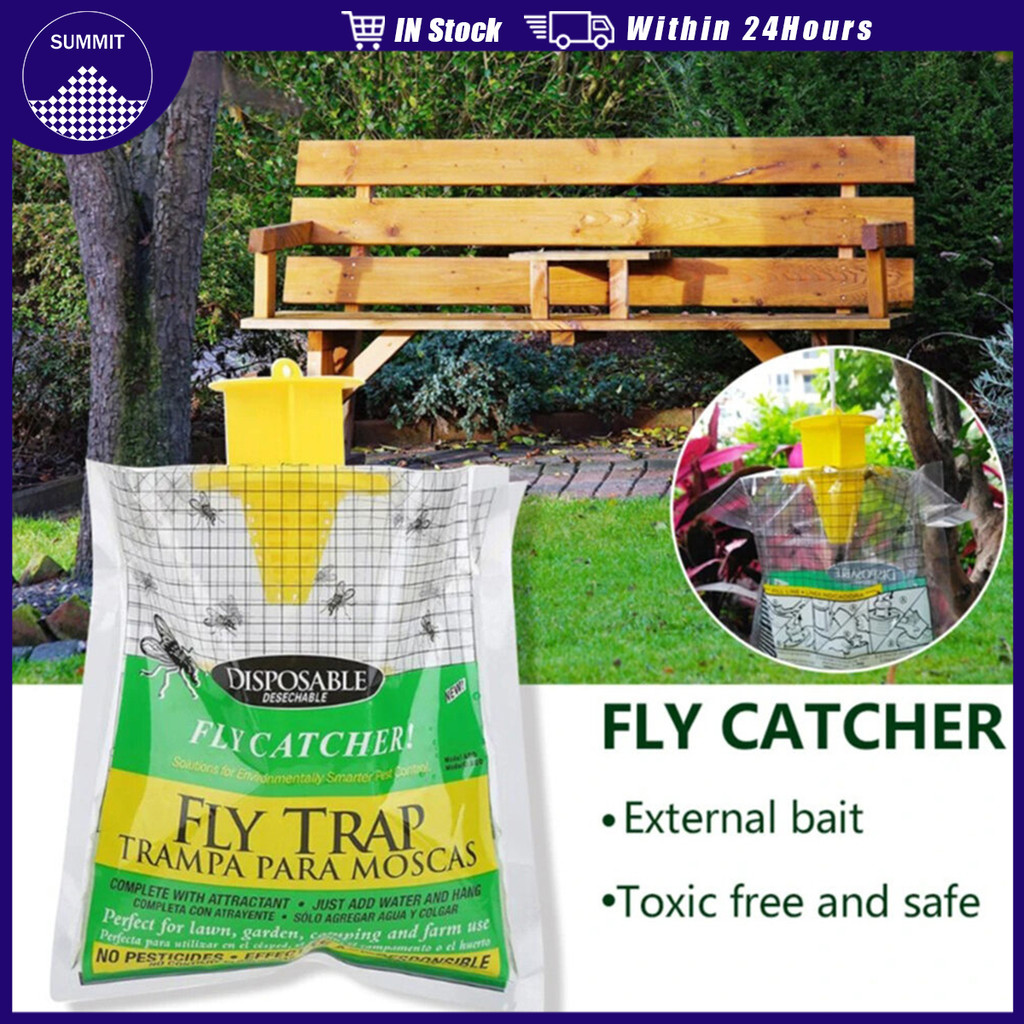 Outdoor Fly Attractent Bags 1/5Pcs Disposable Fly Catcher Trap Insect ...