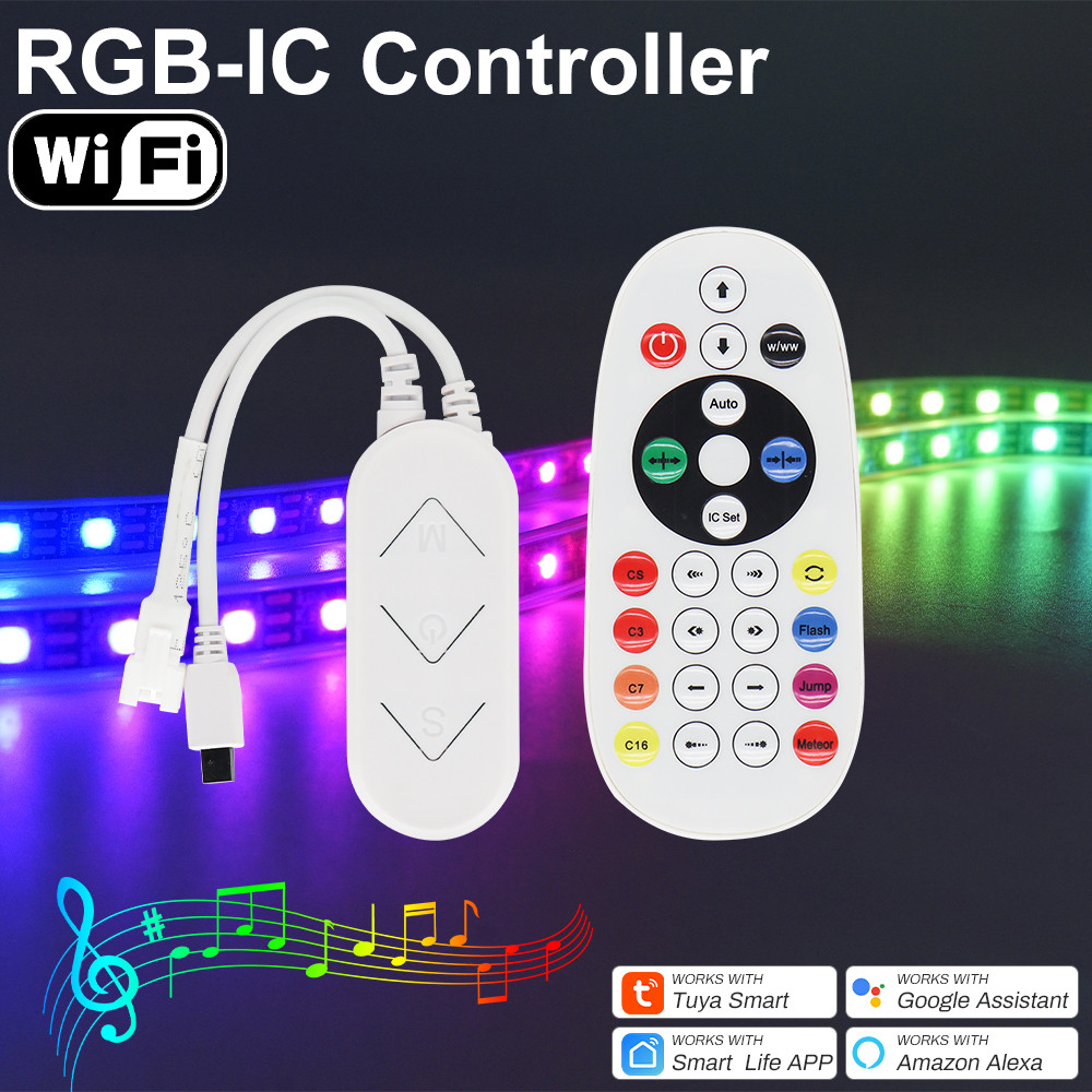 Tuya Wifi LED Strip Controller for WS2811 WS2812B Addressable LED Strip ...
