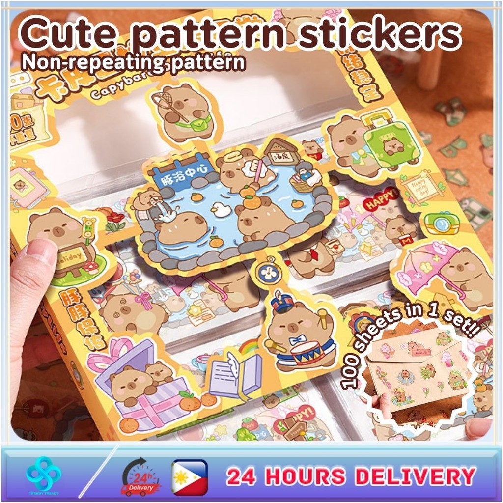 Capybara Theme PET Sticker StickerCapybara Theme | Shopee Philippines