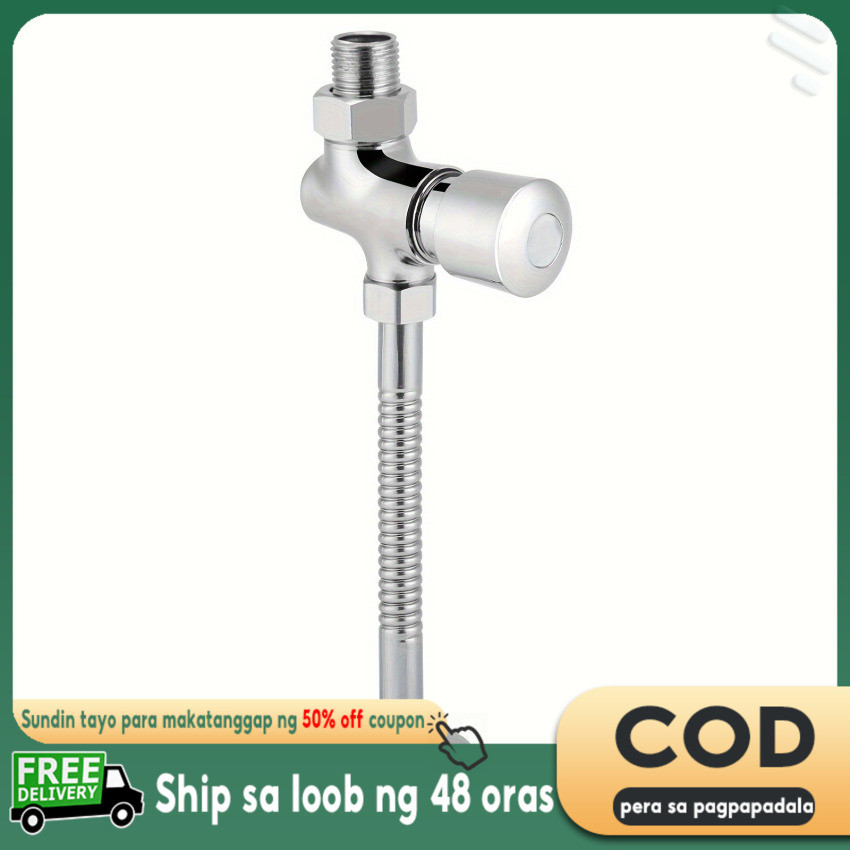 Urinal flush valve Copper 4 break press type toilet urinal flush valve ...