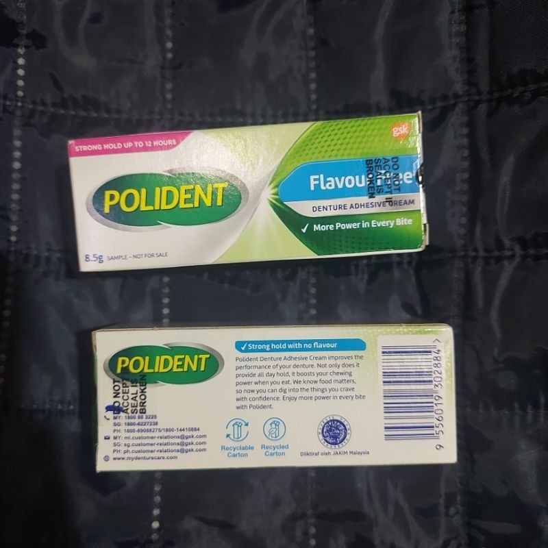 Polydent denture adhesive Flavour Free (8.5grams) | Shopee Philippines