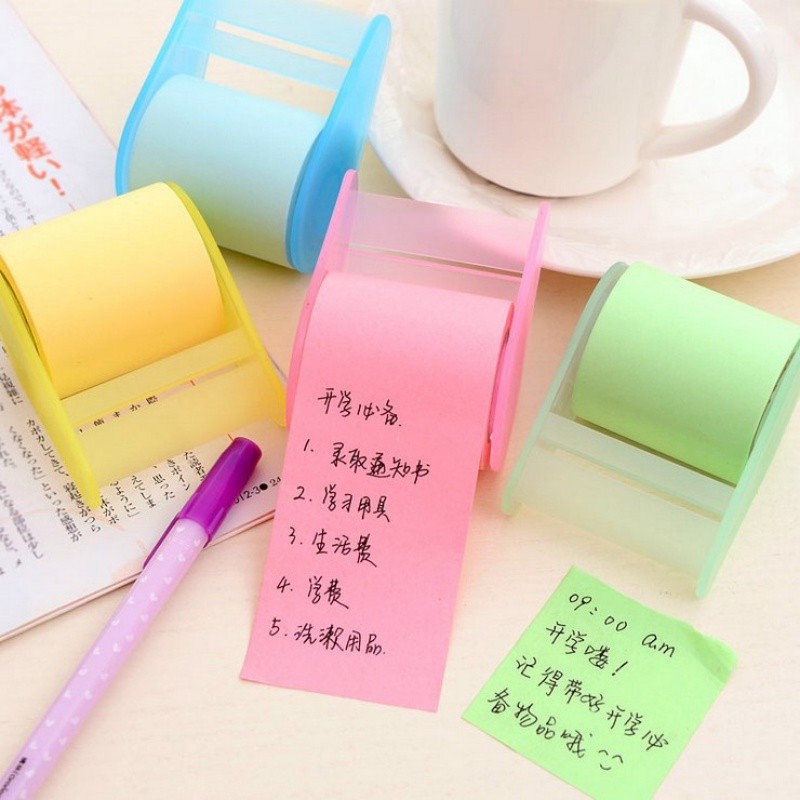 A Roll of Cute Sticky Note 8 Meters with Adhesive Post-it Note Student ...