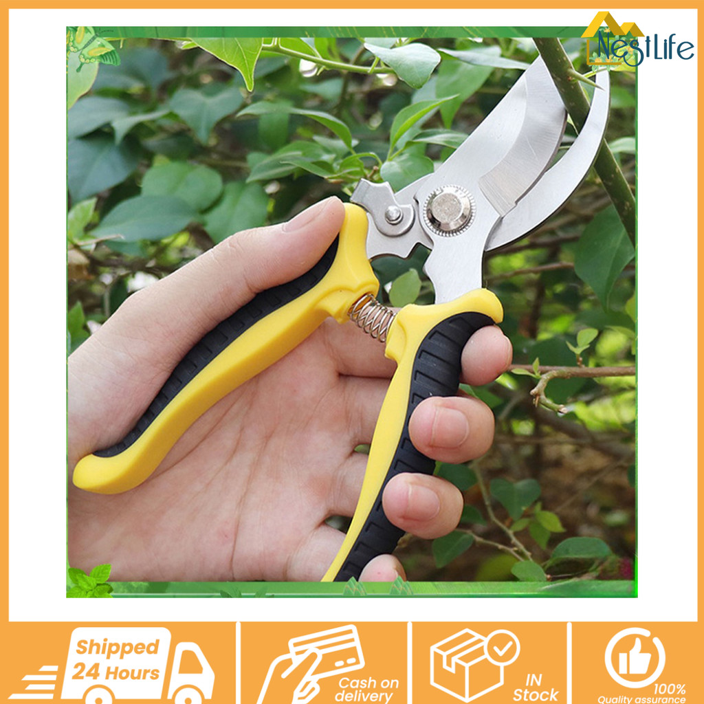 Gardening Pruning Shears High Carbon Steel Scissors Garden Plant