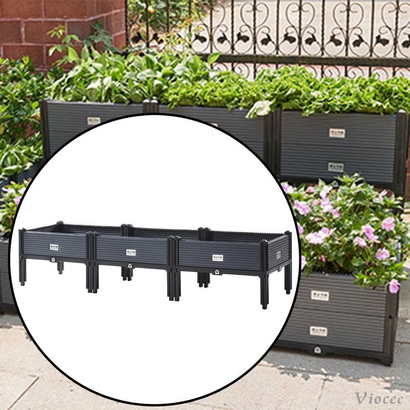 [Viocee] Large Planter Box with Legs with Drainage Hole Plant Container ...