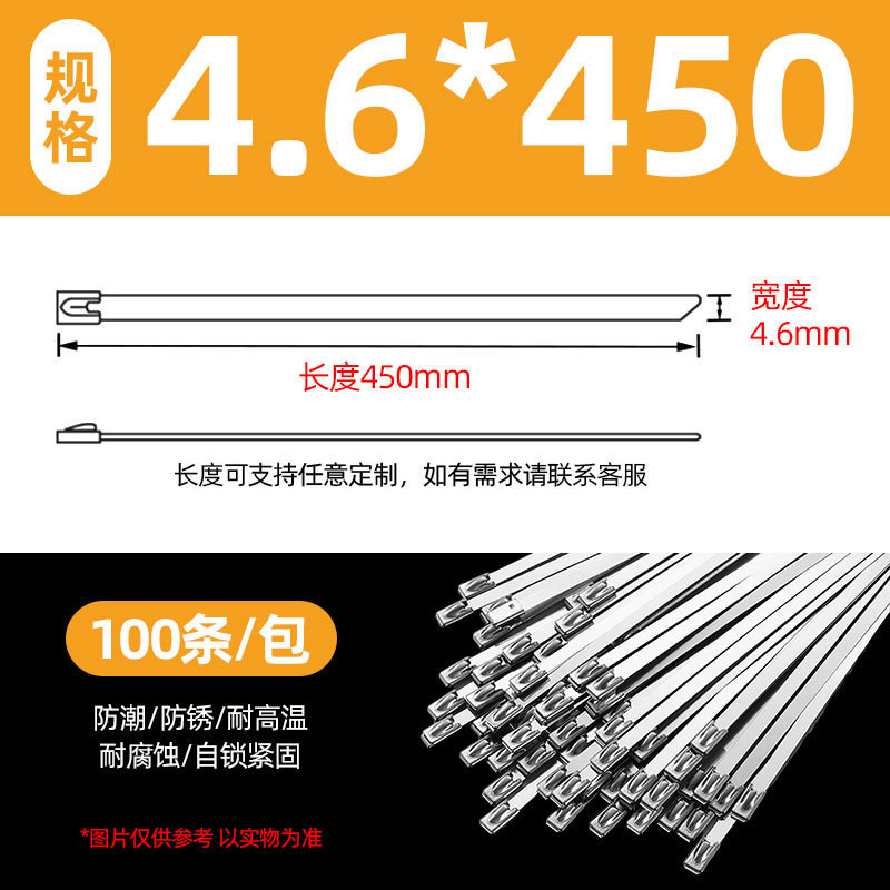 Supply 304 Stainless Steel Ribbon 5*250 SelfLocking Metal White Steel