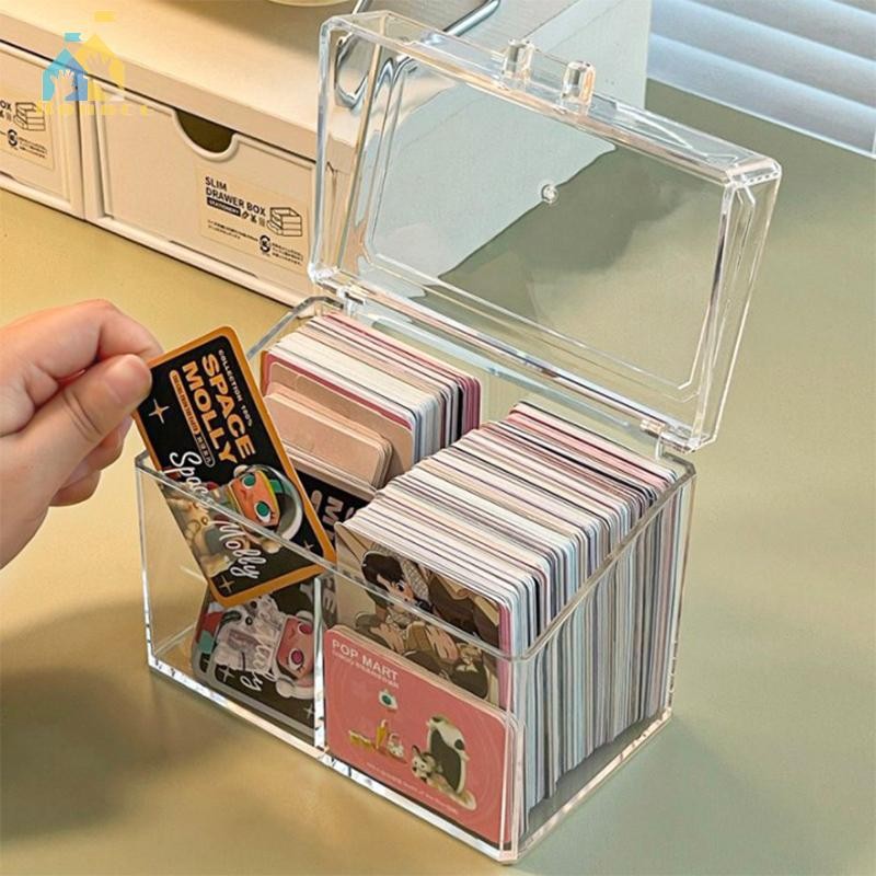 Bounce Transparent Acrylic Card Storage Box Holds 400 Postcards 12x10 ...
