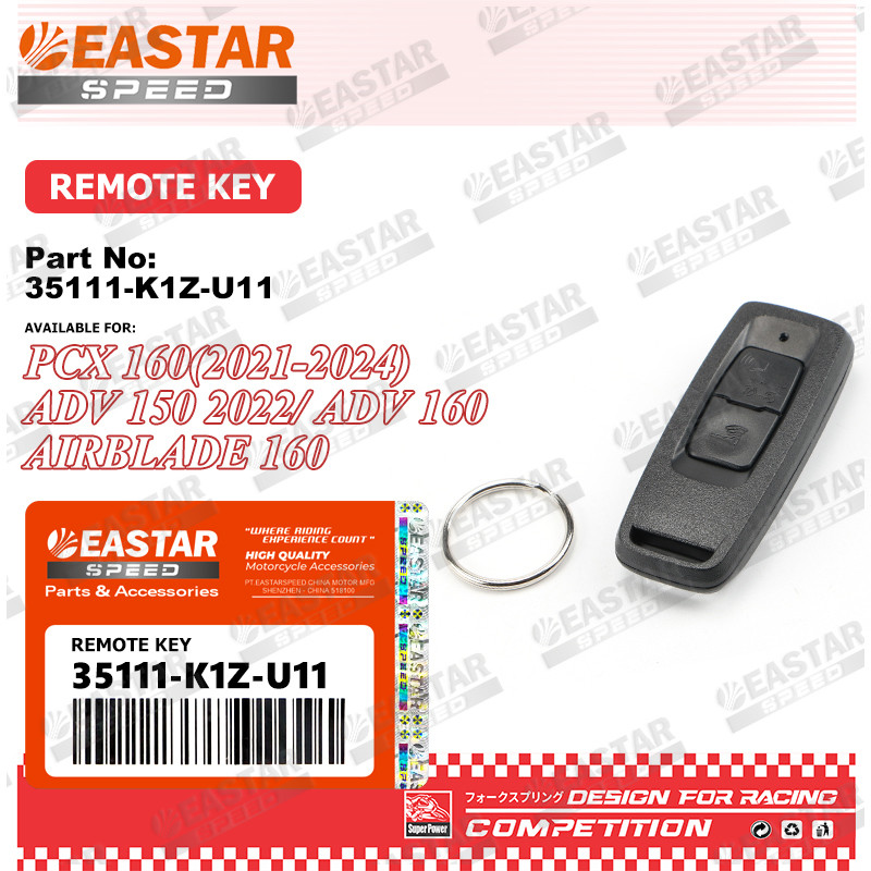 Remote KEY for Pcx 160(2021-2024)/ Adv 150 2022/ Adv 160/ Airblade 160 ...